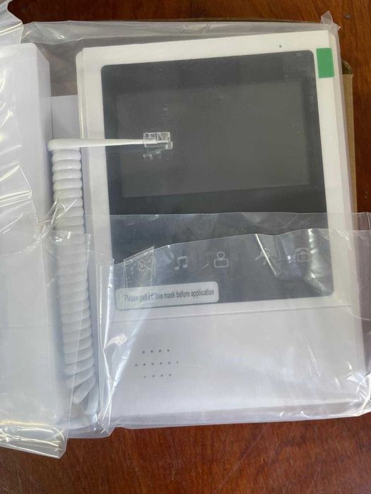 Sistem de interfon video cu sonerie color, ecra TFT de 4,3 inci, cu cablu, viziune nocturnă IR, interfon cu rază de acțiune de 100 de metri