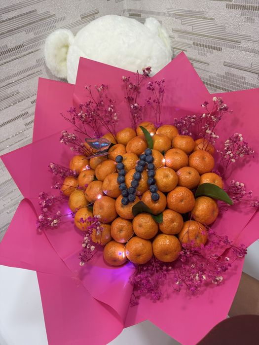 Букеттер тәтті мандариндерден