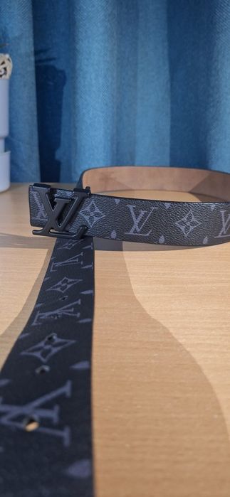 Curea Louis Vuitton -  Monogram neagra (carouri)