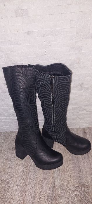 Ботуши естествена кожа 38 номер