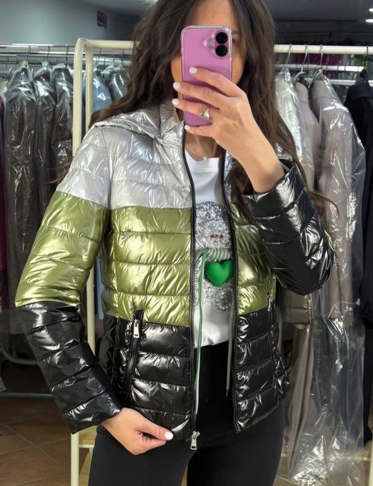 Преходно дамско яке 3 цвята - подвижна качулка