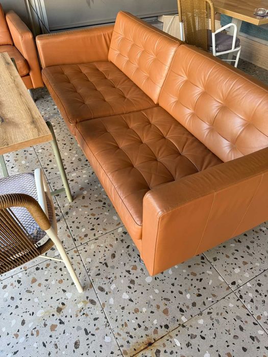 Кожен диван IKEA - триместен