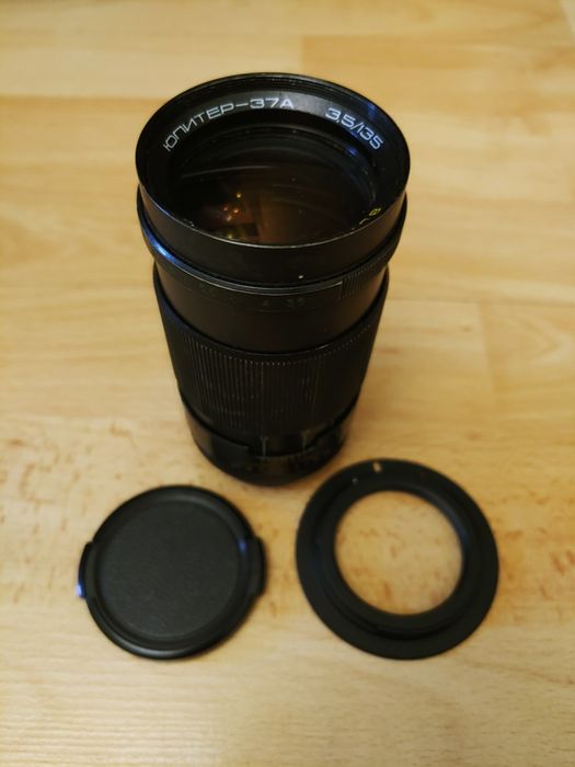 Объектив Юпитер- 37А 135/3.5 +Canon M42 адаптер