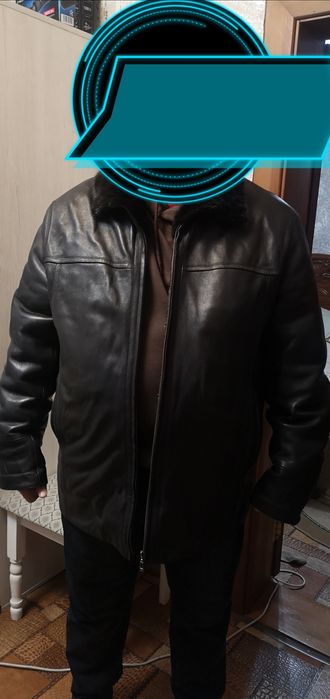 Продам кожаную куртку зима