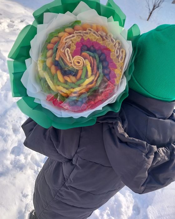 Сухофруктовая корзина. Сухофруктовый букет. Бокс. Сухофрукты Петропавл