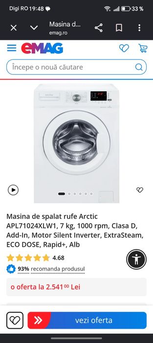 Mașină de spălat artic