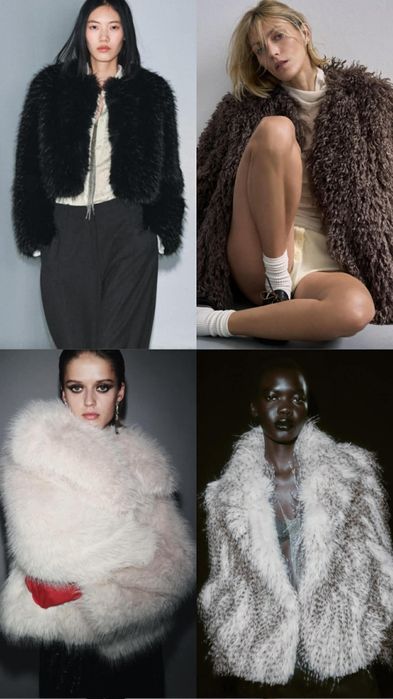 Модерни палта с косъм Zara