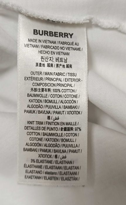 BurberryCotton Logo Printing Classic Short Sleeve