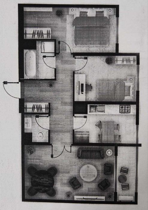 Aренда 3 комн. Алмазар Бизнес Сити 3/9/9, заходи и живи со всеми усл.
