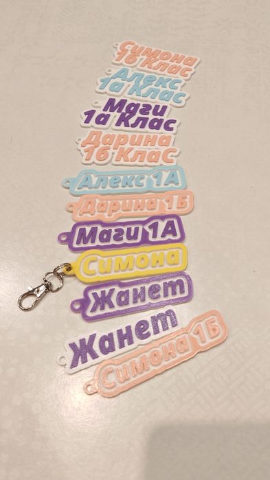 Персонализирани ключодържатели и книгоразделители