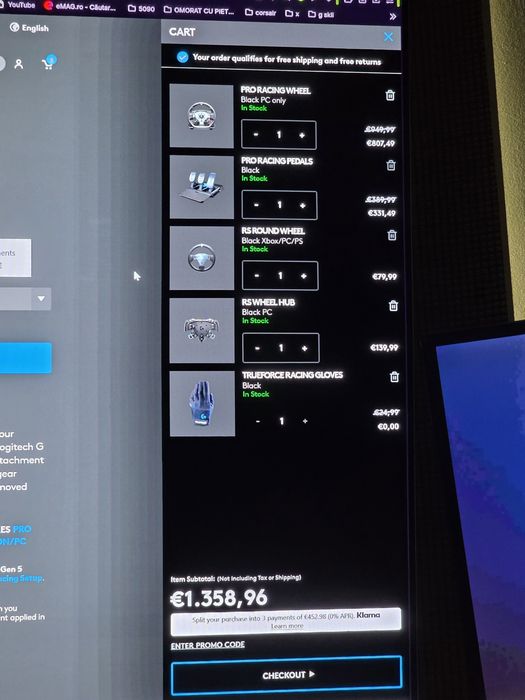 Logitech Pro - baza - 2 volane si pedale