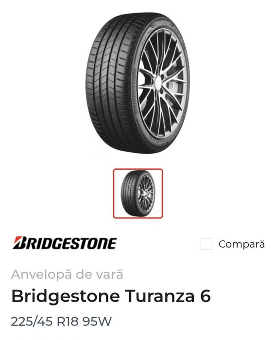 Bridgestone Turanza 6 MO 225/45 R18 95W