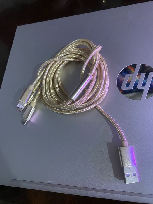 Cablu incarcare 3 in 1 - lightning (iphone), type C, microUSB