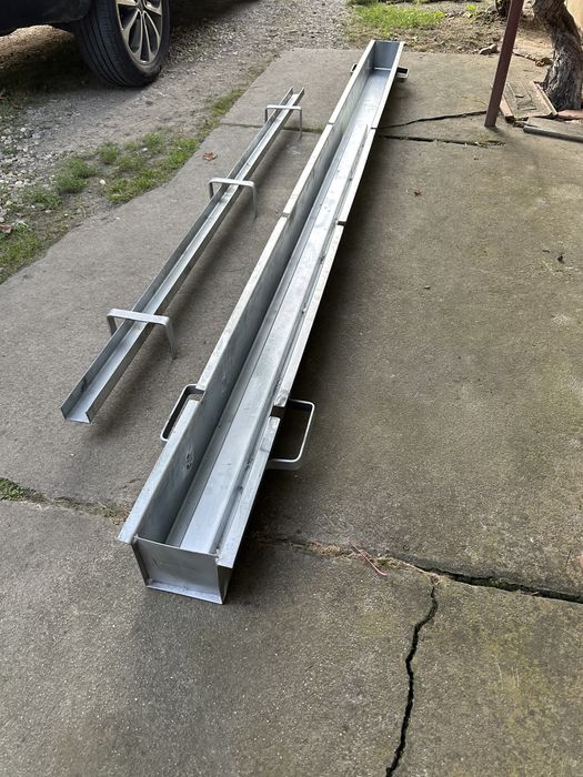 Matrita stâlp gard cu placi de beton