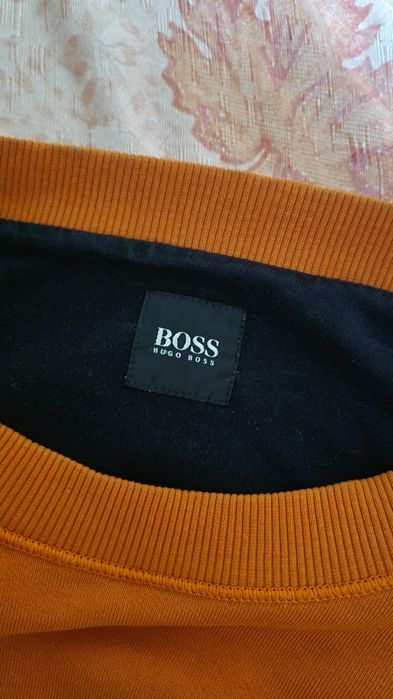 Bluza maneca lunga Hugo Boss Portocaliu