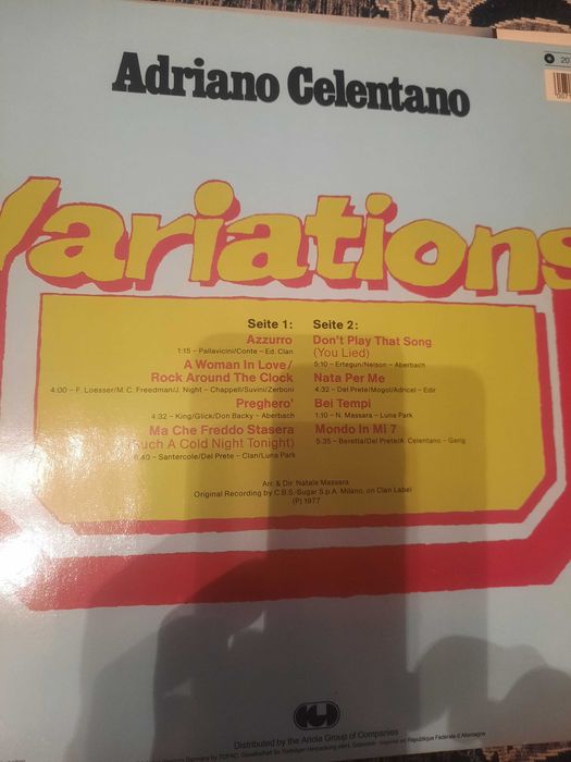 Винил  Adriano  Celentano (Italy)