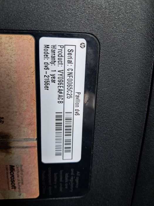 Ноутбук HP dv6 рабочий