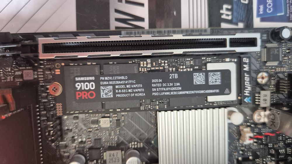 2TB Samsung 9100 Pro nou SSD PCIe 5.0 M.2 nvme