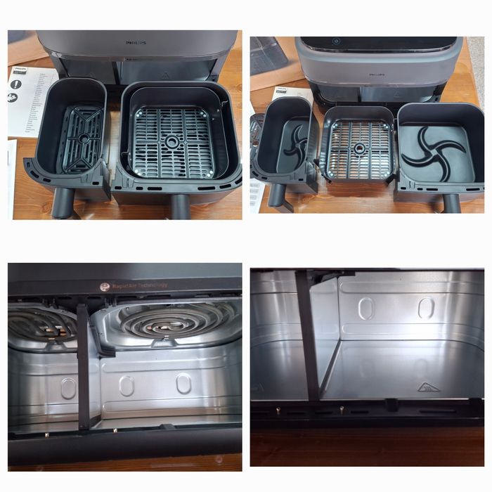 Фритюрник  Philips Dual Basket 3000- 2750W,9л,2 кошници, 8 програми