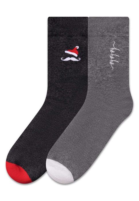 Комплект мужских носков, оттенок серый меланж