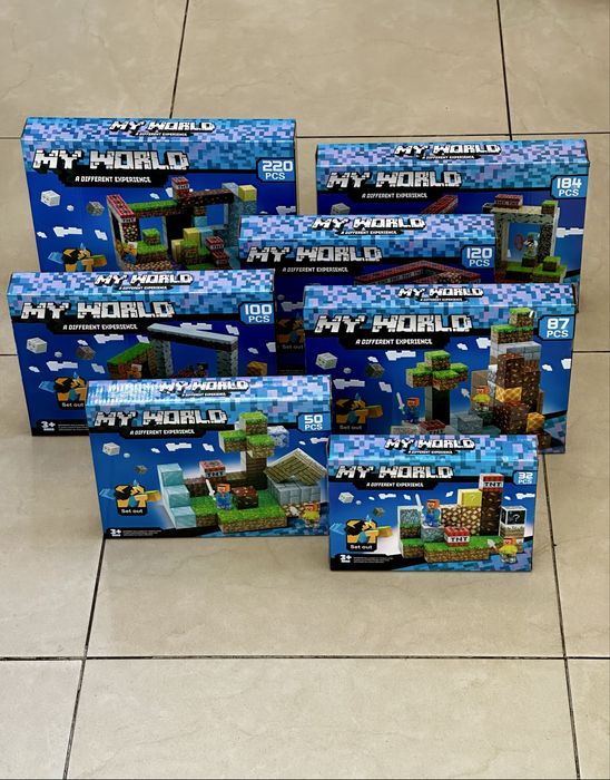 Магнитни блокчета Minecraft с фигури/Magnet blocks