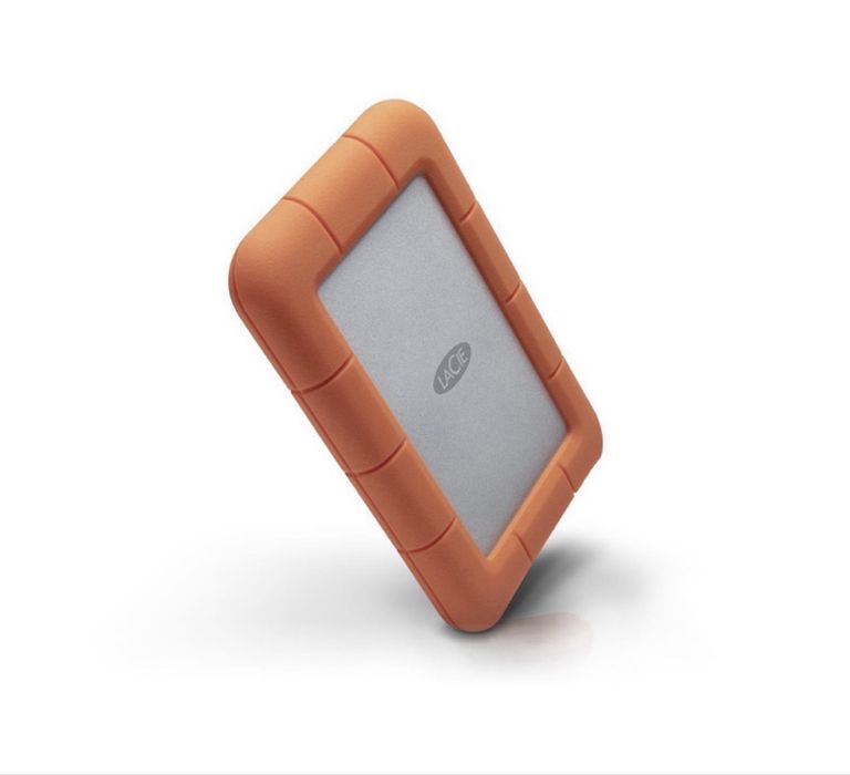 Външен хард диск LaCie Rugged Mini, 2TB, USB 3.2 Gen 1, Оранжево-сив