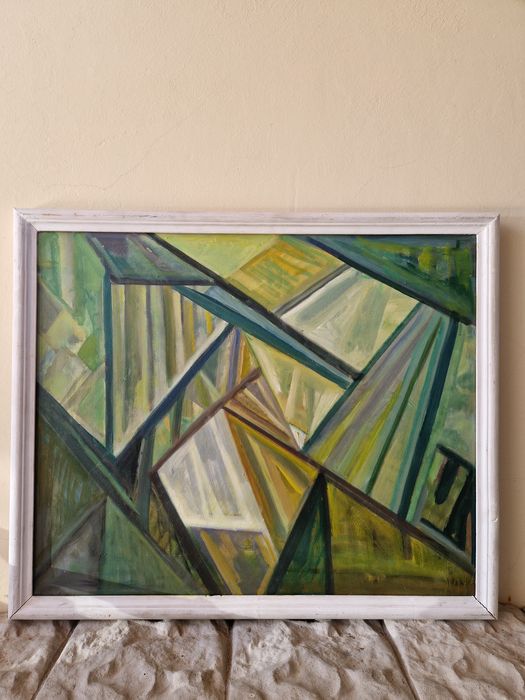 Венко Петров масло автор Кюстендил платно композиция