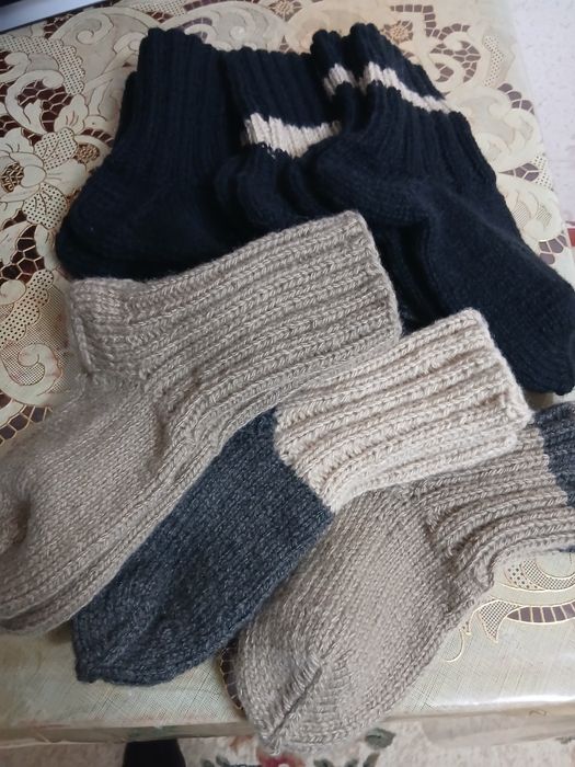 Носки вязанные  зимние