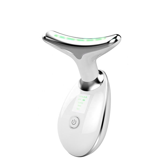 Мултифункционален масажор за лице и шия Лифтинг на лицето LED фотонна