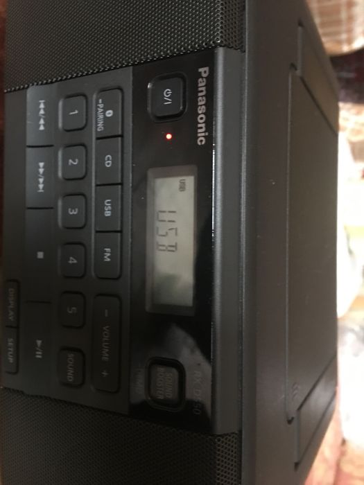 Panasonic RX-D550 с-ма - 20 W Радио, CD, Bluetooth, USB, като Нов
