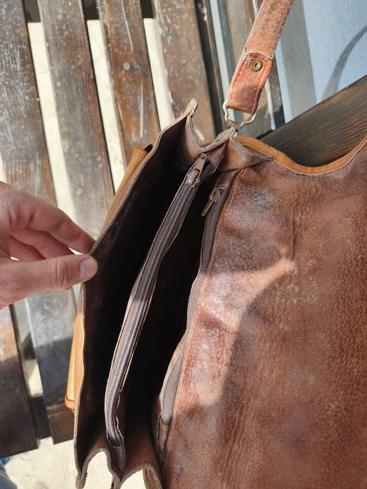 Porthart vânătoresc, geantă din piele