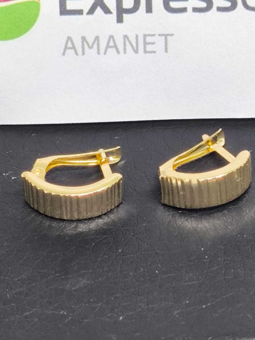 Cercei din aur de 14K (Ag43 Falticeni B3832.5)-Certificat de garantie!