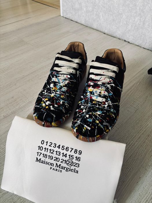 Maison margiella чёрные кеды