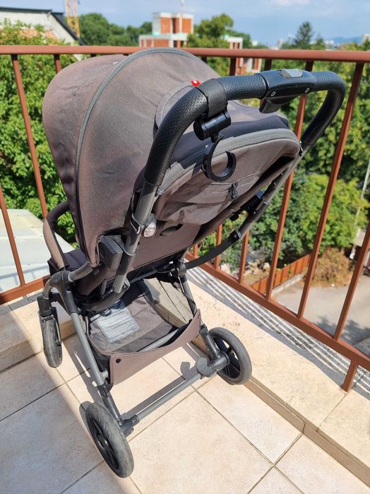 Сгъваема бебешка количка Mast M2x, Сива