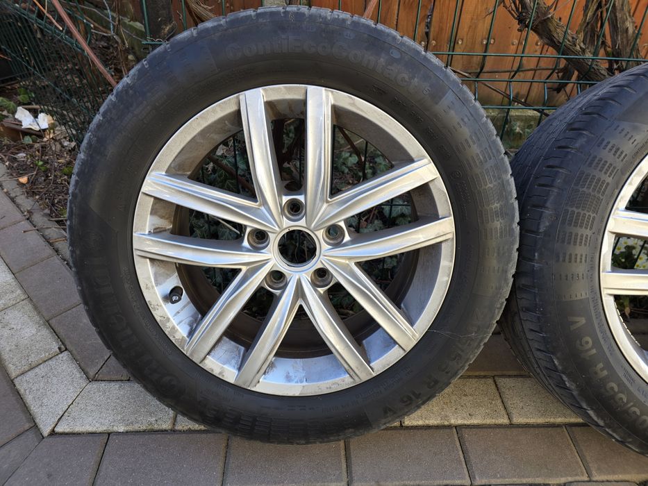 Jante aliaj Golf 6-7 16" cu anvelope Continental