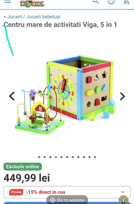 Centru de activități mare 5 in 1