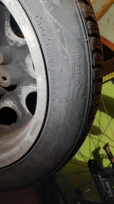 4бр. 195 55 15 зимни гуми с джанти за Голф и Пасат