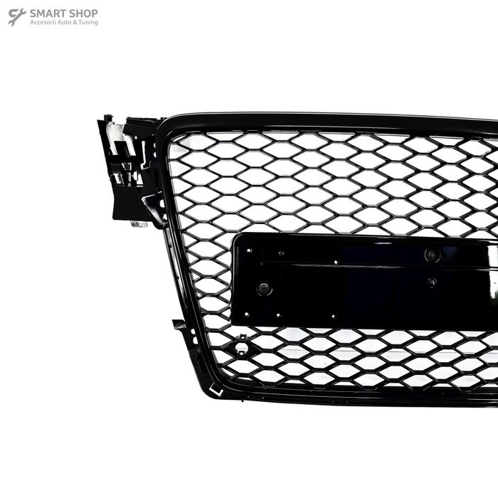 Grila Centrala Fara Emblema Audi A4 B8 (2008-2011) RS4 Design Negru Lu