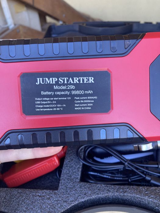 Jump starter буустер 600Ah peak / booster
