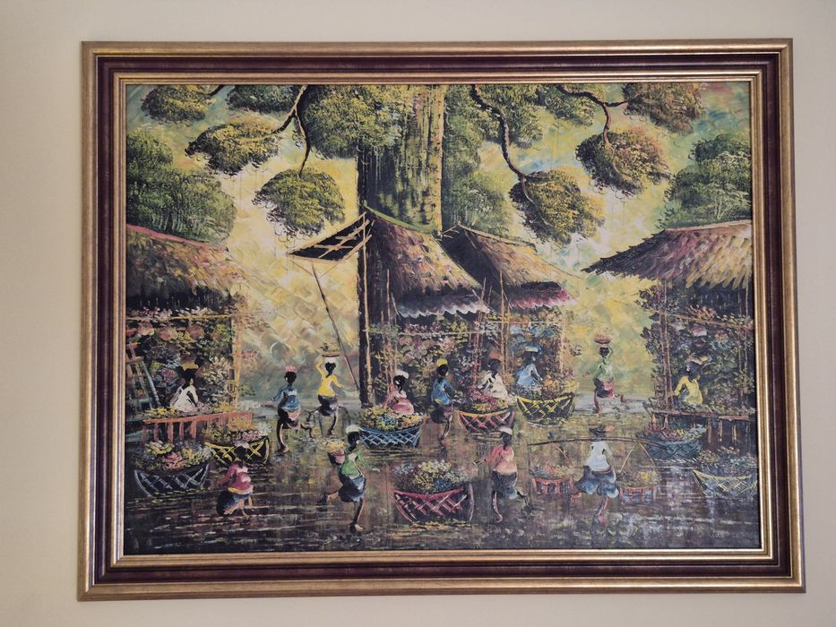 Pictura pe pânză-African vintage