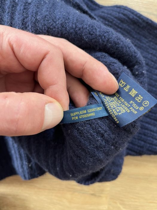 Polo Ralph Laure дамски пуловер от мерино вълна размер M-L