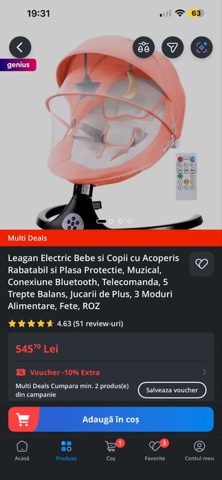 Vand leagan electric