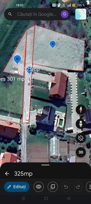 Teren construcții intravilan central ,1000 mp Reghin