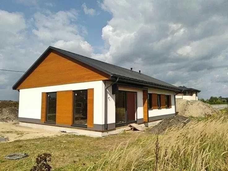 Case modulare moderne pe structura metalica, cabane tip A la cheie