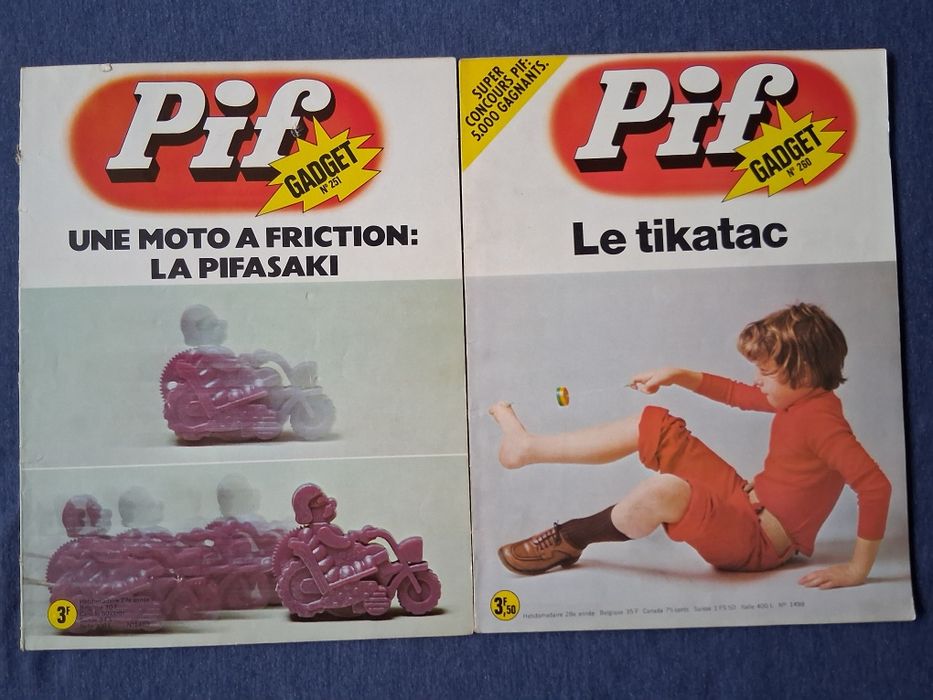 ЛОТ Стари Френски Списания PIF Gadjet  18 Броя