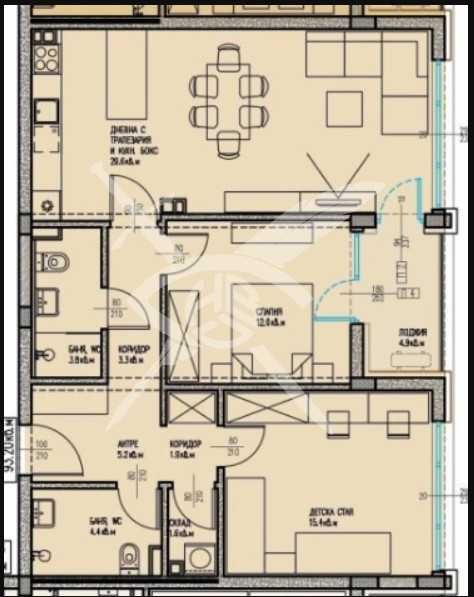 Тристаен апартамент в Мадика 819-24367