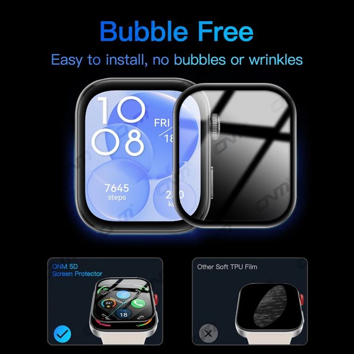 Huawei Watch Fit 4 / 4 Pro / Fit 3 / 5D извит протектор за цял екран