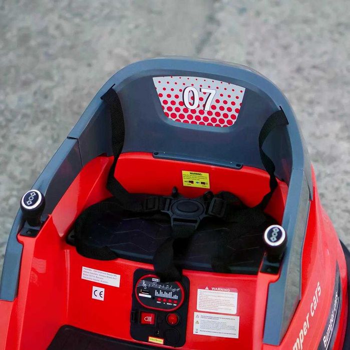 Masinuta busitoare electrica cu RC, Kinderauto Bumper, 2x 35W 12V RED
