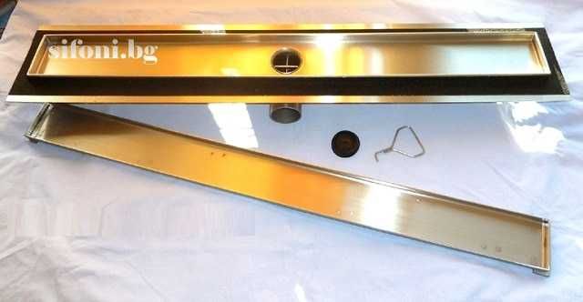 Луксозен Подов Лентов Сифон за Баня Плочка с Клапа - TL12