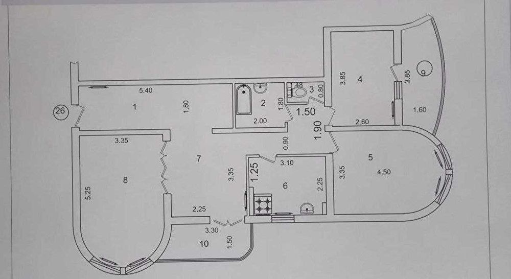 Продажа квартиры 3х комнатной.  Адрес: Юнусабад 2 квартал.